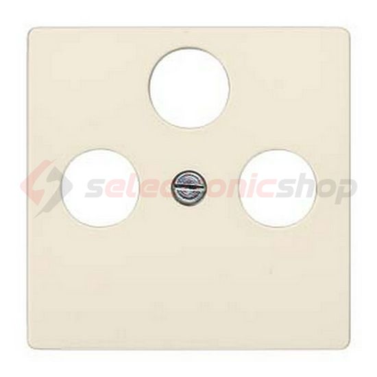 Delta fedlap TV-RD-SAT koax-antennadugaljhoz műanyag címketartó nélkül elektrofehér SIEMENS - 5TG2528-2