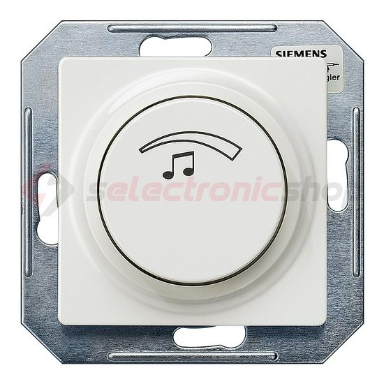 Delta hangerőszabályzó betét teljes fedéllel 3W címketartó nélkül titánfehér SIEMENS - 5TG4815