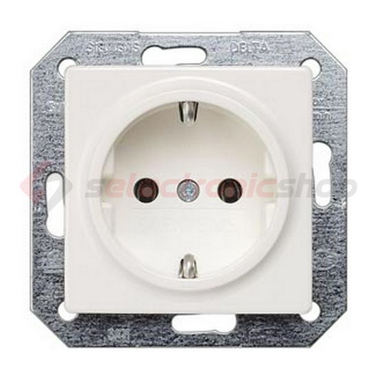 Delta I-System 162 dugalj titánfehér földelt fehér IP20 süllyesztett rugós SIEMENS - 5UB1511