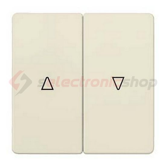 Delta I-System billentyű elektrofehér kettős redőnyhöz krém nyíl-jel IP20 műanyag fényes SIEMENS - 5TG6284