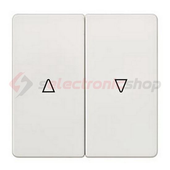 Delta I-System billentyű titánfehér kettős redőnyhöz fehér nyíl-jel IP20 műanyag fényes SIEMENS - 5TG6214