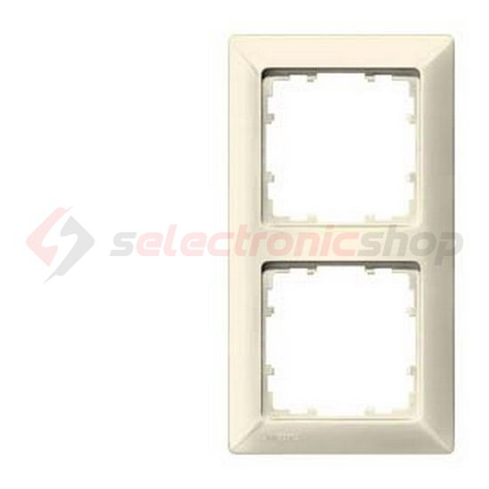 Delta Line 5TG keret 2-es elektrofehér vízszintes és függőleges műanyag SIEMENS - 5TG2582-0