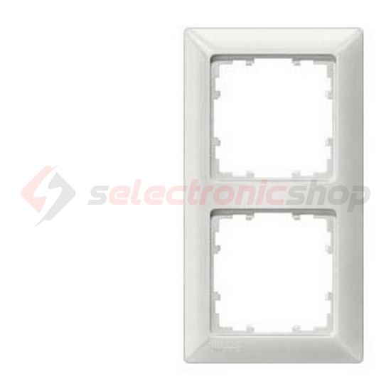 Delta Line 5TG keret 2-es titánfehér vízszintes és függőleges műanyag SIEMENS - 5TG2552-0