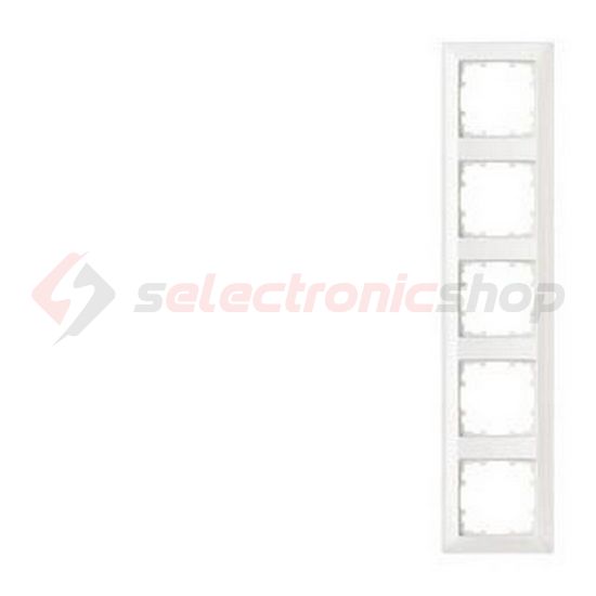 Delta Line 5TG keret 5-ös titánfehér vízszintes és függőleges műanyag SIEMENS - 5TG2555-0