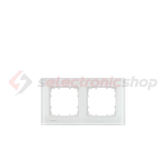 Delta Miro 5TG keret 2-es fehér vízszintes és függőleges üveg SIEMENS - 5TG1202-1