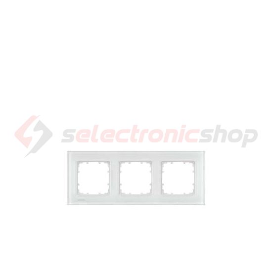 Delta Miro 5TG keret 3-as fehér vízszintes és függőleges üveg SIEMENS - 5TG1203-1