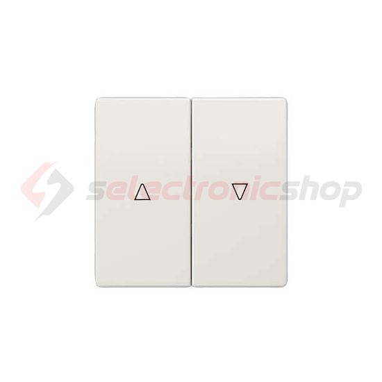 Delta Style billentyű titánfehér kettős redőnyhöz fehér nyíl-jel IP20 műanyag fényes 5TG SIEMENS - 5TG7143