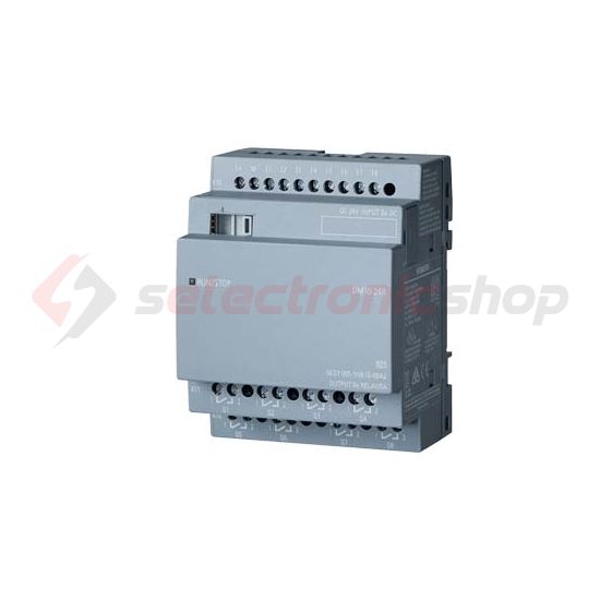 Digitális be- és kimeneti modul DM16 8DI 8DO relé 20.4-28.8V/DC LOGO! SIEMENS - 6ED1055-1NB10-0BA2