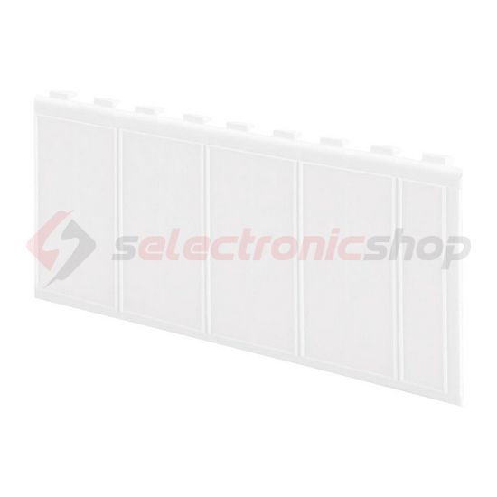 DIN modultakaró kiselosztókhoz 4,5M fehér műanyag fehér 6.5M 81mm x 47mm 40CD GEWISS - GW40467