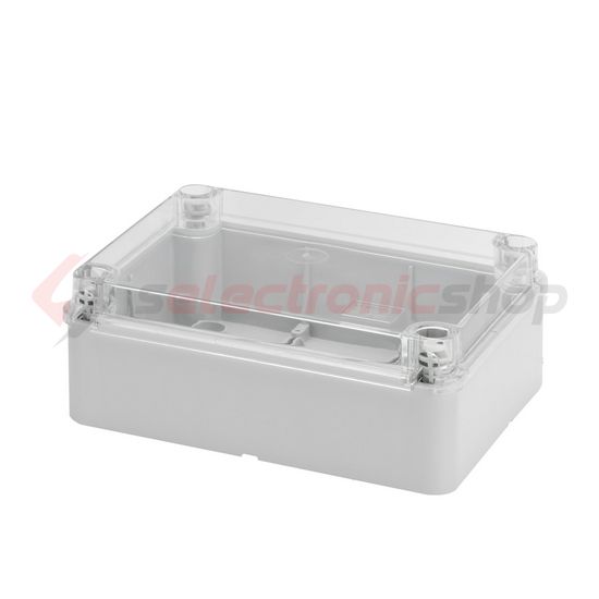 Doboz falonkívüli átlátszó fedéllel műanyag 200mm x 254mm-hossz 98mm IP56 szürke 44CE GEWISS - GW44428