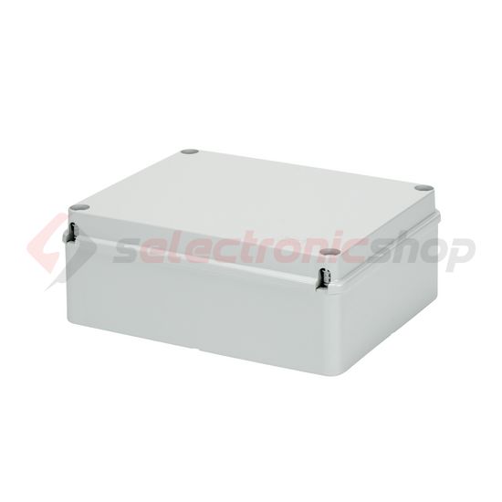 Doboz falonkívüli d37 fém csavarral műanyag 200mm x 254mm-hossz 98mm IP56 szürke 44CE GEWISS - GW44208
