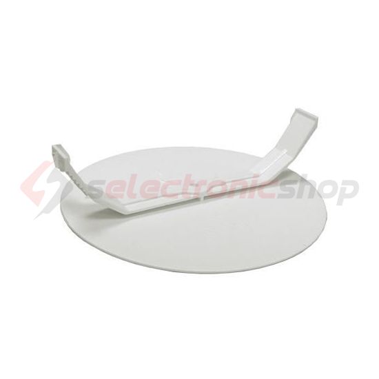 Dobozfedél süllyesztett kerek 80mm-dobozátmérőhöz rugós fehér műanyag 88mm-átmérő BUDVILL - T 303 06