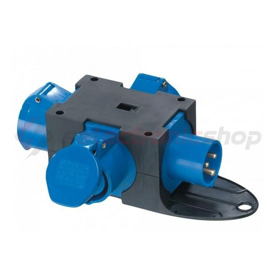 Dugaszoló elosztóadapter 16A/230V 3x16A3P230V hordozható IP44 PCE - 9430401