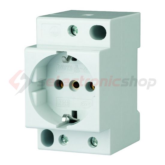 Dugaszolóaljzat 2P+F sínre sorolható 250V AC 16A földelt 2.5M Z-SD230 EATON - 266875
