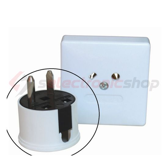 Dugvilla polaritásbiztos pipa 24V fehér műanyag csavaros IP20 VA Elektronika - DO24-162-K