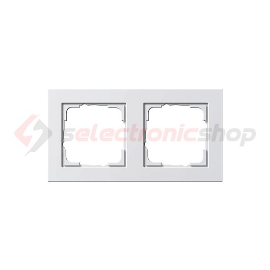 E2 keret 2-es vízszintes és függőleges műanyag fehér matt GIRA - 021222