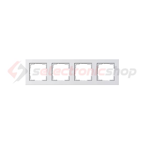 E2 keret 4-es vízszintes és függőleges műanyag fehér fényes GIRA - 021429