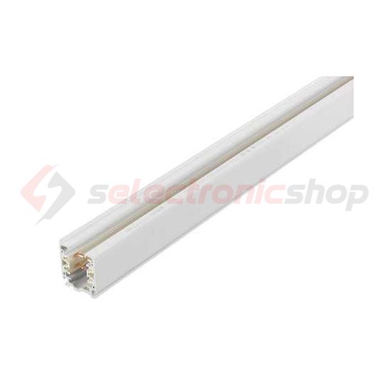 Egyenes elem 3F világítási sínhez 16A 2m 230-400V 3F falonkívüli fehér alumínium XTS 4200-3 LIVAL - 19104203