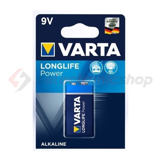 Elem 9V 9V alkáli-mangán 6 LR 61 blokk Longlife Power VARTA - 4 922 121 411