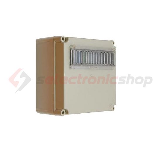 Elosztószekrény 12modul kalapsínnel műanyag 300mmx 300mmx 170mm PVT 3030 ÁK 1x12 Csatári Plast - CSP33105000