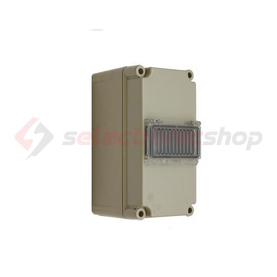 Elosztószekrény 6modul kalapsínnel műanyag 300mmx 150mmx PVT 1530 ÁK 1x6 - NÁF Csatári Plast - CSP31103000