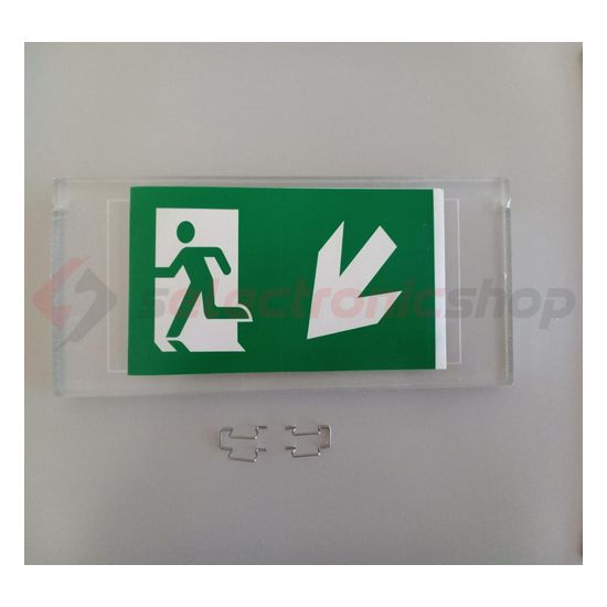 Élvilágító plexilap vészvilágítóhoz kétoldalas szimmetrikus műanyag MLX JM 515 LED HUNILUX - HL0016609