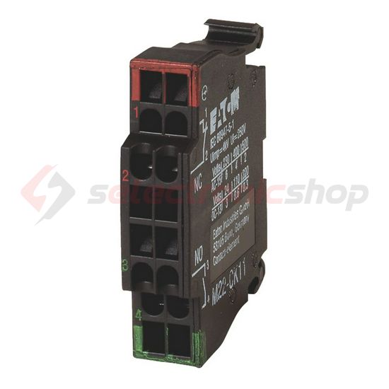 Érintkezőblokk vezérlőkészülékhez előlapra rádugható/beépíthető 1-z 1-ny M22-CK11 EATON - 107940