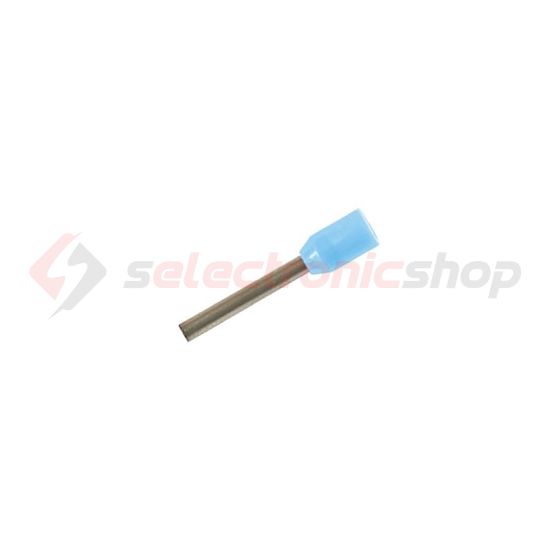 Érvéghüvely DIN-VDE szigetelt normál 0.25mm2 6mm világoskék TRACON - E134