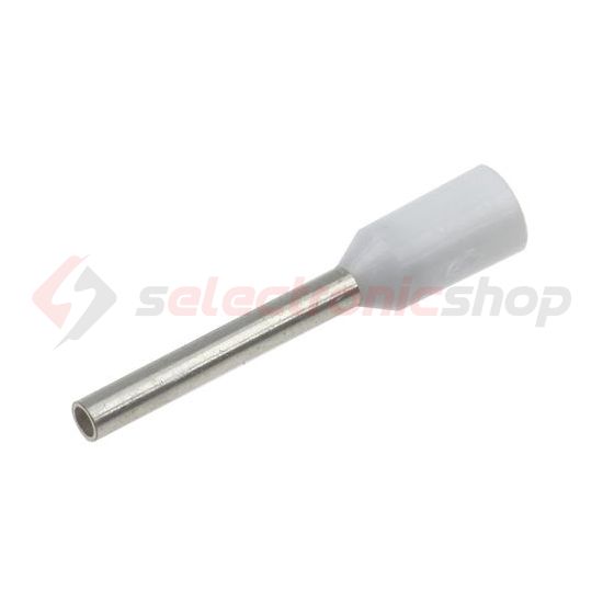 Érvéghüvely DIN-VDE szigetelt normál 0.75mm2 8mm fehér TRACON - E050