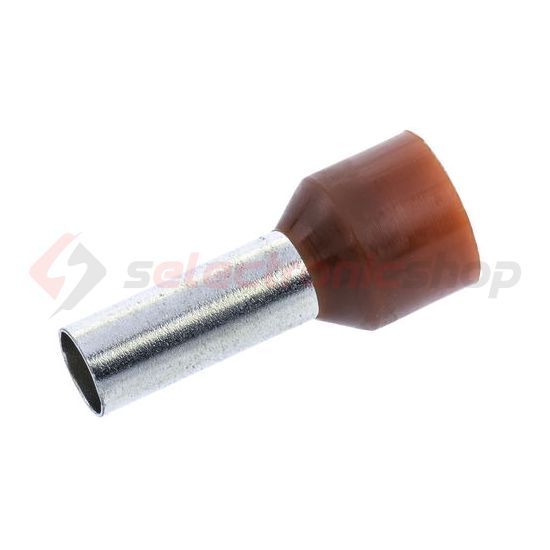 Érvéghüvely DIN-VDE szigetelt normál 25mm2 22mm barna TRACON - E129