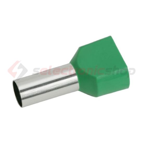 Érvéghüvely szigetelt iker 2x 16mm2 29mm zöld H16,0/29 ZH GN Weidmüller - 9037360000