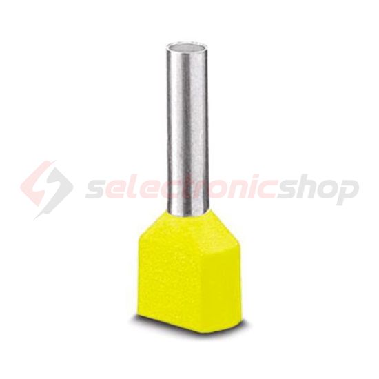 Érvéghüvely szigetelt iker 2x 6mm2 23mm sárga H6,0/23D ZH GE SV Weidmüller - 9004720000