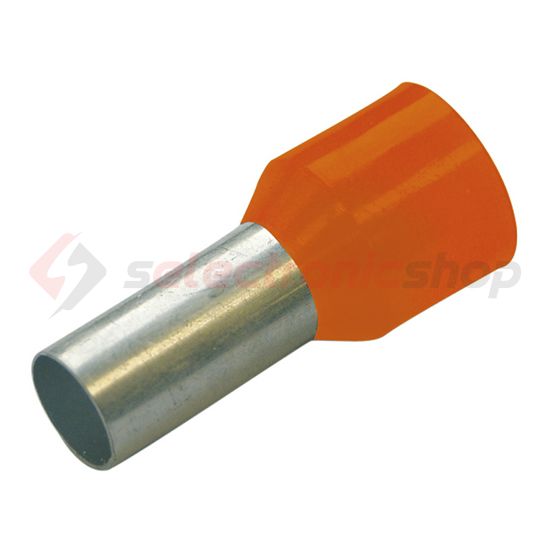 Érvéghüvely szigetelt normál 0.5mm2 8mm narancs Haupa - 270719