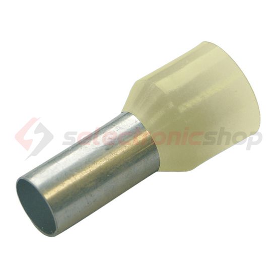 Érvéghüvely szigetelt normál 10mm2 12mm elefántcsont Haupa - 270742