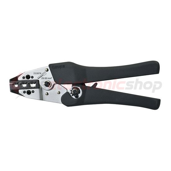 Érvéghüvelyprés 25-50mm2 trapéz-présforma mechanikus Haupa - 211674