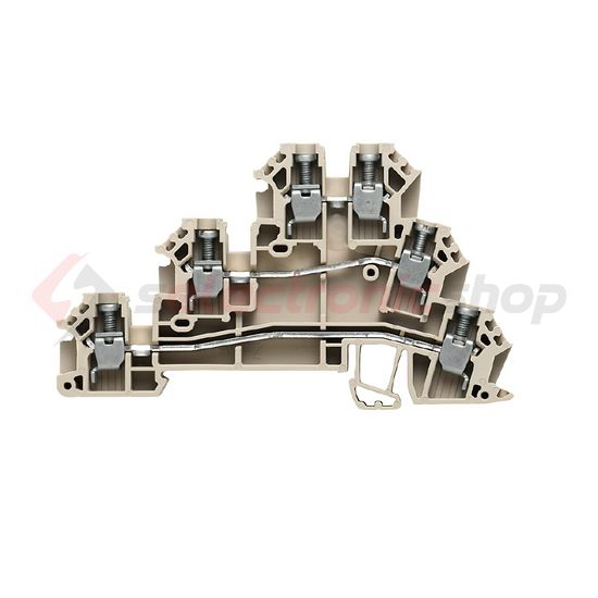 Érzékelő/beavatkozó sorkapocs 3-vez 24A 250V 3-szintes csavaros/ bézs DLD 2.5 DB Weidmüller - 1784180000