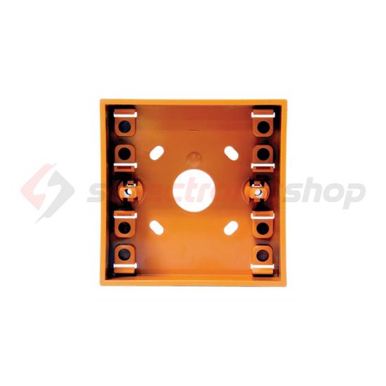 Fali doboz hátsó rész DM7xx kézi jelzésadóhoz  IP24D narancs 88x88x32mm  UTCF - DM788O