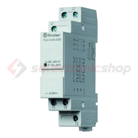Fázisfigyelő relé 1v fázissorrend-figyelés 70.61.8.400.0000 FINDER - 706184000000