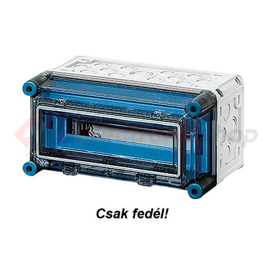 Fedél csapófedeles átlátszó 300mmx 150mmx műanyag Mi 71111 FED Hensel - 1093425