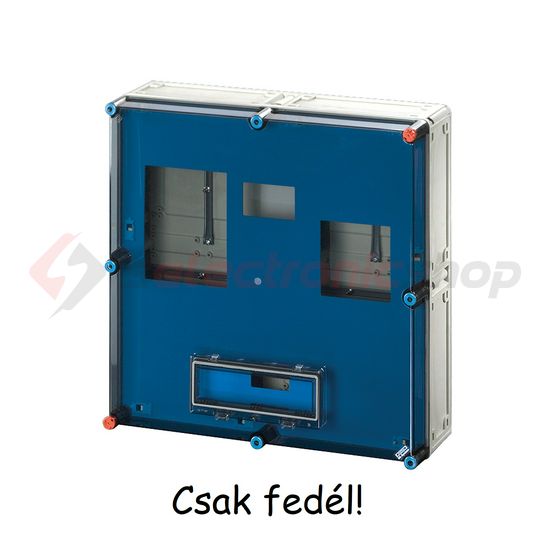 Fedél csapófedeles átlátszó 600mmx 600mmx műanyag Mi 72861 FED Hensel - 1093438