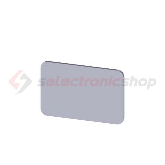 Felirati tábla RSU1-hez üres üres ezüst téglalap 27mm x 17.5mm x SIRIUS ACT SIEMENS - 3SU1900-0AD81-0AA0