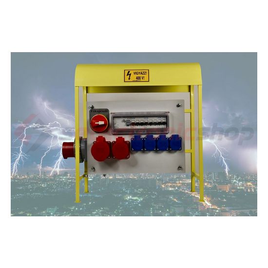 Felvonulási szekrény állványon 4x3P16A/230V 1x5P16A/400V 1x5P32A/400V 63A IP66 IFSZ Buváll-Profi - IFSZ254080K