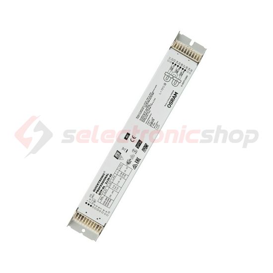 Fénycső előtét 2X40W elektronikus 220-240V T16 T26 fém tokozás-ház 1-10V-szabályzás QT 2X40 OSRAM - QT240