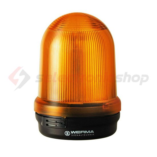 Fényjelző folyamatos 137mm 230V AC/DC BA15d sárga IP65 falonkívüli BM WERMA - 82630000