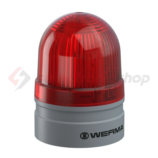 Fényjelző villanó EVS d62x85mm LED 24V AC/DC falonkívüli piros műanyag IP66 Mini TwinFLASH WERMA - 26012075