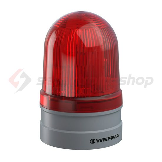 Fényjelző villanó EVS d85x130mm LED 230V AC falonkívüli piros műanyag IP66 Midi TwinFLASH WERMA - 26112060