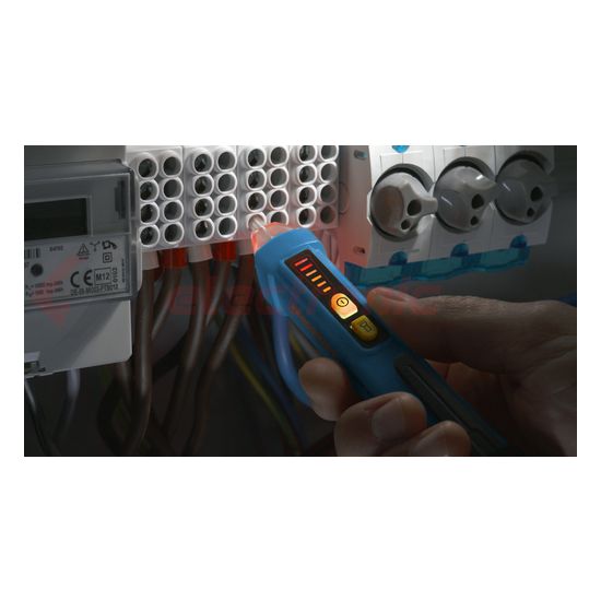 Feszültség teszter érintésmentes 12-1000VAC elemes fény+hangjelzés Pancontrol - VOLTFINDER