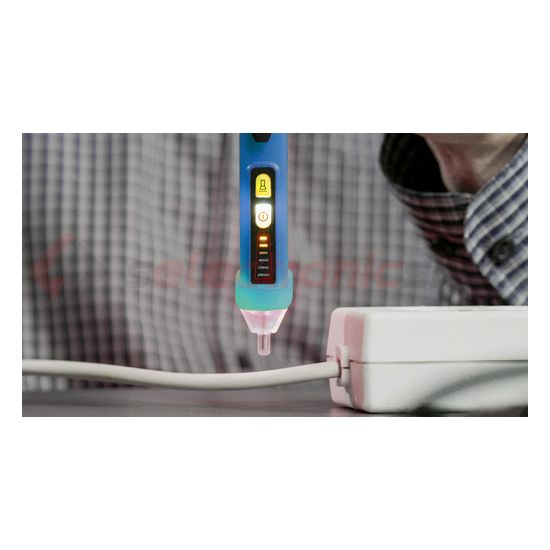 Feszültség teszter érintésmentes 12-1000VAC elemes fény+hangjelzés Pancontrol - VOLTFINDER