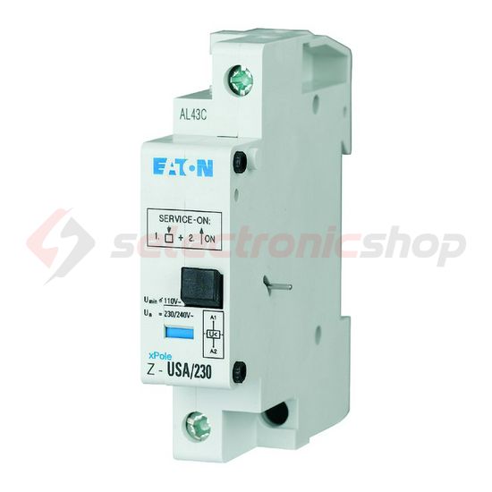 Feszültségcsökkenési kioldó ragasztható CLS/FAZ/PL7/PLI-hez 230V AC 1modul Z-USA/230 EATON - 248289