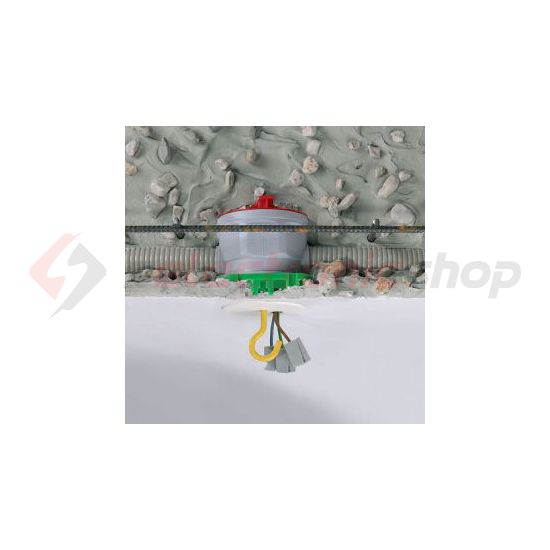 Födémdoboz 1-es kerek 60mm-átmérő műanyag zöld KAISER - 1249-50